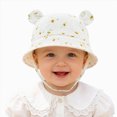 thumbnail image 4 of CAUYDY 18 Months Toddler Sun Hat 9-12 Months Baby Infant Girls Summer Cute Wide Brim Bucket Hats 2T 3T 4T Kids Boys Girls Adjustable Sun Protection Beach Hat (Sizes 3-12 Months,Beige), 4 of 6