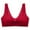 Red Bra for Women, variant on Comfortable No Steel Ring Bra for Women, Breathable Front Closure Underwear, Soft Gathering Design, Perfect for Casual and Sleep Wear Black,L