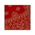 thumbnail image 2 of CTM Metallic Gold Paisley Print Bandana, 2 of 2