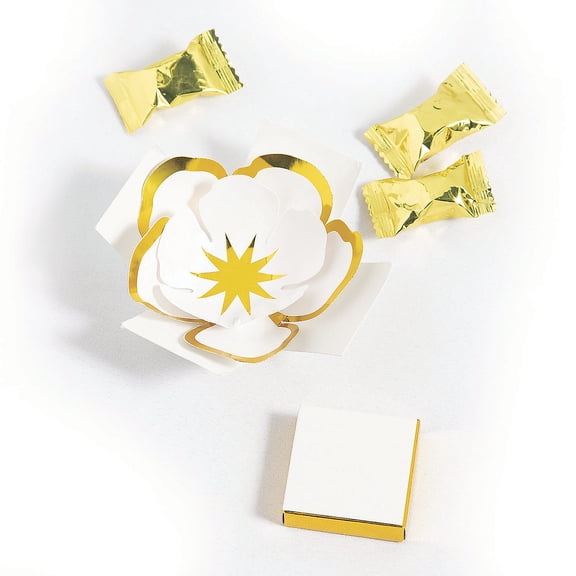 Flower Favor In A Box - Party Supplies - 24 Pieces