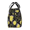 thumbnail image 2 of Lsque Lavender Flowers Pattern Lunch Bag Women/Men Insulated Lunch Box,Small Leakproof Cooler Food Lunch Containers Reusable High Capacity Lunch Tote Bags, 2 of 6
