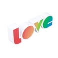 thumbnail image 3 of Letter Night Light, Decorative Beautiful Hangable Widely Applicable Love Sign Lamp  for Party for Wedding Stripes,Gradients,Rendering, 3 of 7