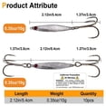 thumbnail image 2 of Holzlrgus Fishing Jigs Lures Vertical Jigging Spoon Saltwater with Assist Hook Speed Jigging Slow Jigging Pitching Lures for Tuna, Grouper, Dogtooth, Snapper, Bass, Salmon, 2 of 7