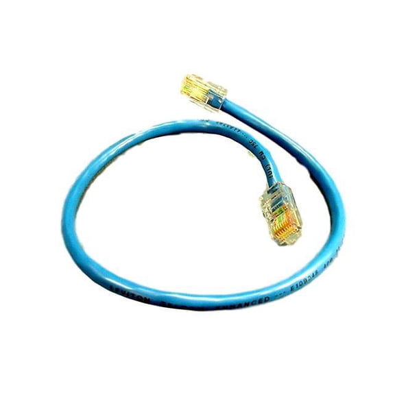 Leviton Blue Cat 5 1 ft Ethernet LAN Patch Cord Network Data Cable Cat5 52454-1R