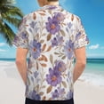 thumbnail image 6 of High Quality Hawaiian Shirts for Men Short Sleeve Aloha Beach Shirt Floral Summer Casual Button Down Shirts Blouses 9EEEFO, 6 of 7