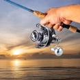 thumbnail image 3 of Carrete de pesca Carrete de lanzamiento de cebo 5.2: 1 Relación de engranaje Regalo del día Carrete de lanzamiento de alta velocidad Carrete DA3000IIMAXMetal, 3 of 8