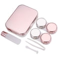thumbnail image 1 of Contact Lens Case Kit Fashion Mirror Effect Portable Contact Lens Holder Case, 1 of 9