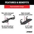 thumbnail image 4 of ARIES 2055510 RidgeStep Black Steel 6-1/2 x 53-Inch Truck Running Boards, Select Chevrolet Silverado, GMC Sierra 1500, 2500, 3500 HD, 4 of 9