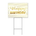 thumbnail image 1 of Happy Birthday (18" x 24") Yard Sign, Includes Metal Step Stake, 1 of 6