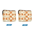 thumbnail image 7 of FORMRS 13-13.3 inch Laptop Sleeve Case Soft Carrying Quilted Computer Bag Cover, Orange Checkered Pattern, 7 of 7