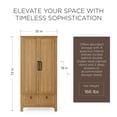 thumbnail image 3 of Maven Lane Vaughn Rustic Wooden Cabinet in Weathered Natural Finish, 3 of 7