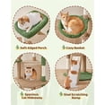 thumbnail image 4 of Yaheetech 42" Height Cactus Cat Tree with Scratching Posts, Basket & Ladder, Brown/Green, 4 of 7