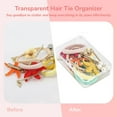 thumbnail image 4 of 12 PCS Hair Tie Organizer, Transparent Mini Storage Box, Rectangle Clear Plastic Storage Container, Portable Small Items Holder with Lid for Home, Offices, Business Trips, Travels, 4 of 7
