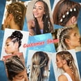 thumbnail image 6 of 120 Pieces Hair Jewelry for Women Braids, 7 Diffent Colors Braiding Hair Rings for Braids Hair, Colorful Hair Accessories with Cute Pendant, 6 of 7