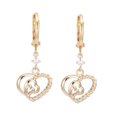 thumbnail image 3 of unbranded 1Par Aretes Minimalistas Dorados Con Zirconia Para Mujer Perfectos Para Eventos Y Uso Diario, 3 of 8