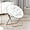 White, variant on HYJY Foldable Oversized Moon Chair, Large Soft Lazy Cozy Comfortable Faux Fur Round Saucer Moon Chair for Teens and Adults, Brown