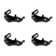 thumbnail image 1 of M Buder 4 Juegos Soporte de Pala para Portaequipajes Abrazadera de Goma Metálica Negro (14 cm / 5.5 inches), 1 of 9