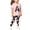 Light Pink, variant on Girls Floral Lounge Set Size 6 Two Piece Cotton Fall Outfits Cute Short Sleeve Tees Leggings Summer Cute Clothes 6 Years, Light Pink