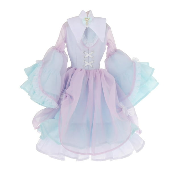 Vestido para muñecas BJD 1/3, muñeca articulada de 24 pulgadas y 60 cm, vestido para niñas. Violeta