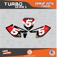 thumbnail image 3 of Kalair GFX Graphics Kit for Suzuki DRZ125 (2008-2021) Turbo Series, 3 of 5