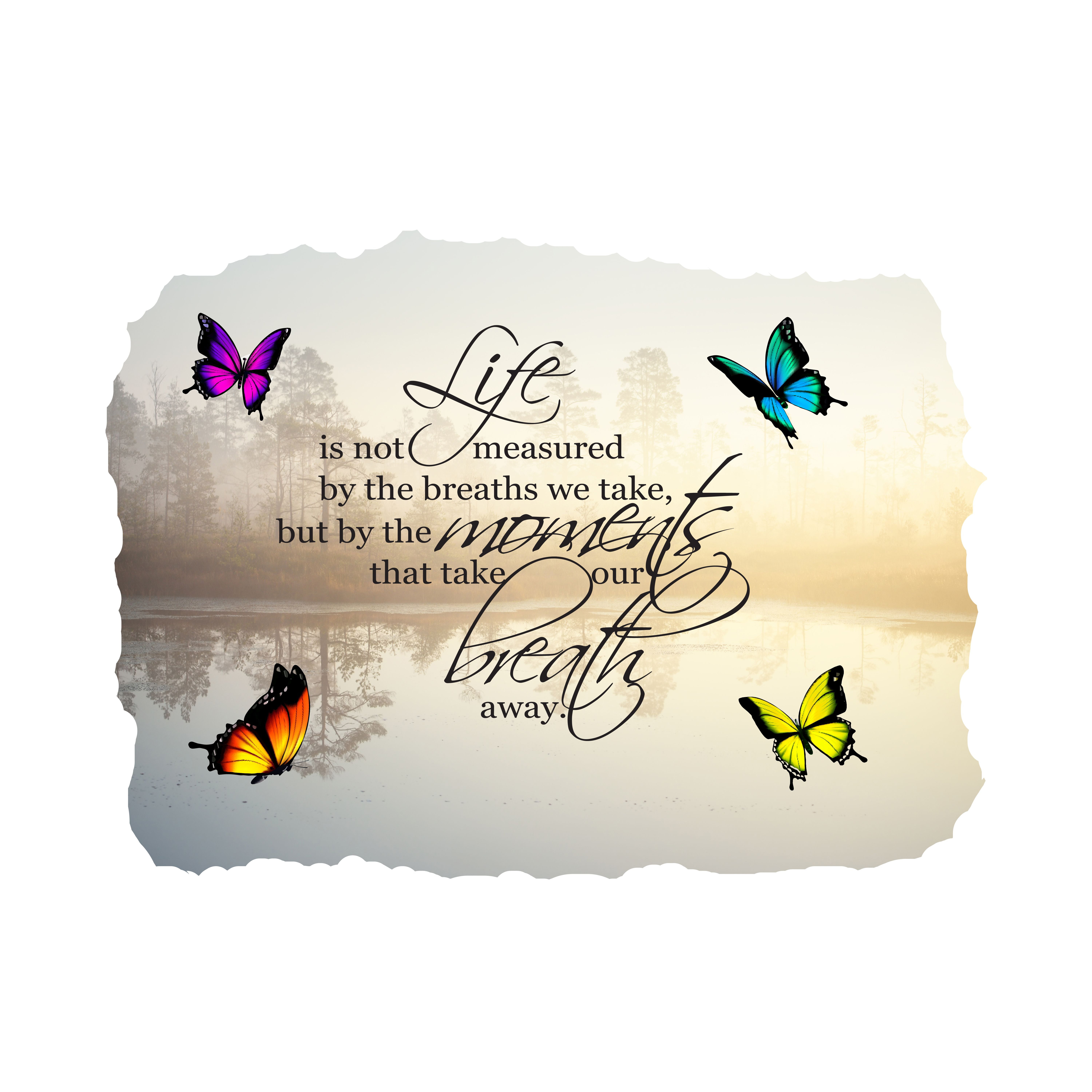 LIFE - Inspirational Lettering Art Quotes Decoration Sticker ...