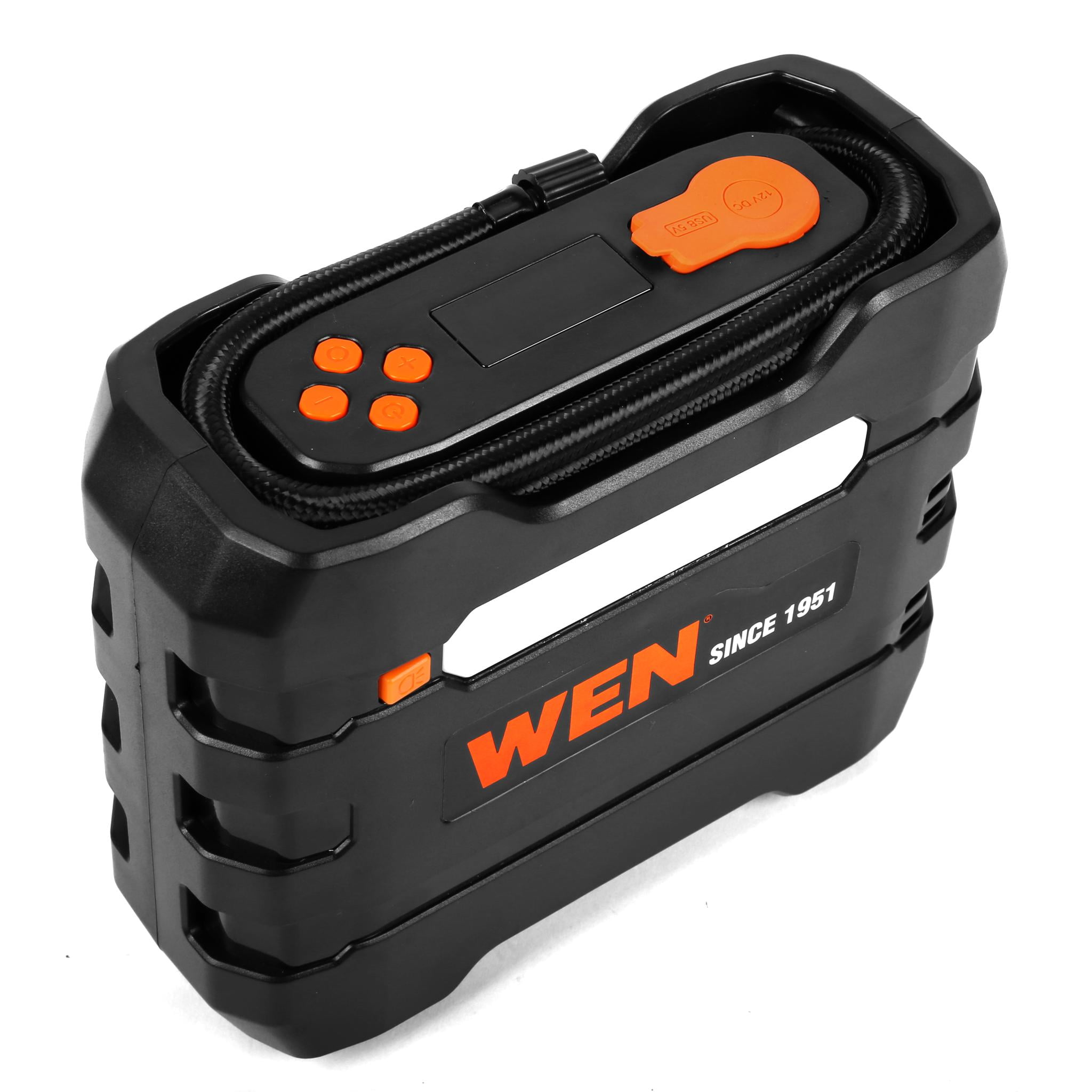 WEN 12V 90 PSI 0.8 CFM Portable Air Compressor, Tire Inflator