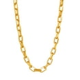 thumbnail image 6 of Invicta Jewelry Men's Large Nautical Oval Link Chain Gold Plated Necklace (10mm) - 24", 6 of 8