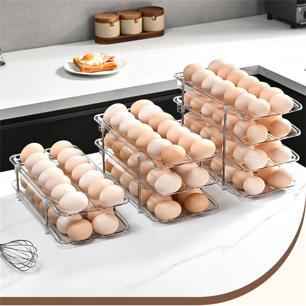Egg Container Ladder Style Egg Organizer Holder Storage Box Eggs Dispenser Tray