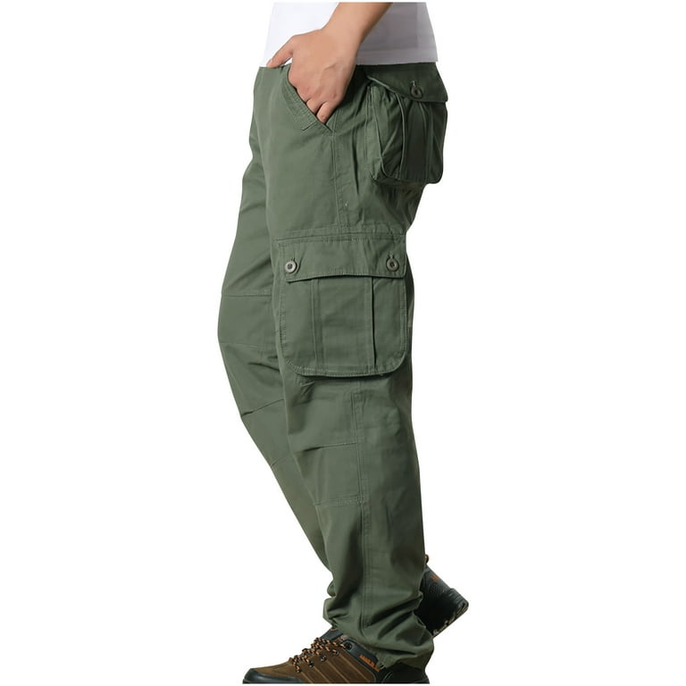 NARHBRG Men's Outdoor Tactical Pants Travel Hiking Fishing Cargo Pants Relaxed Fit Work Pants Casual Big and Tall Trousers, adult Unisex, Size: Medium