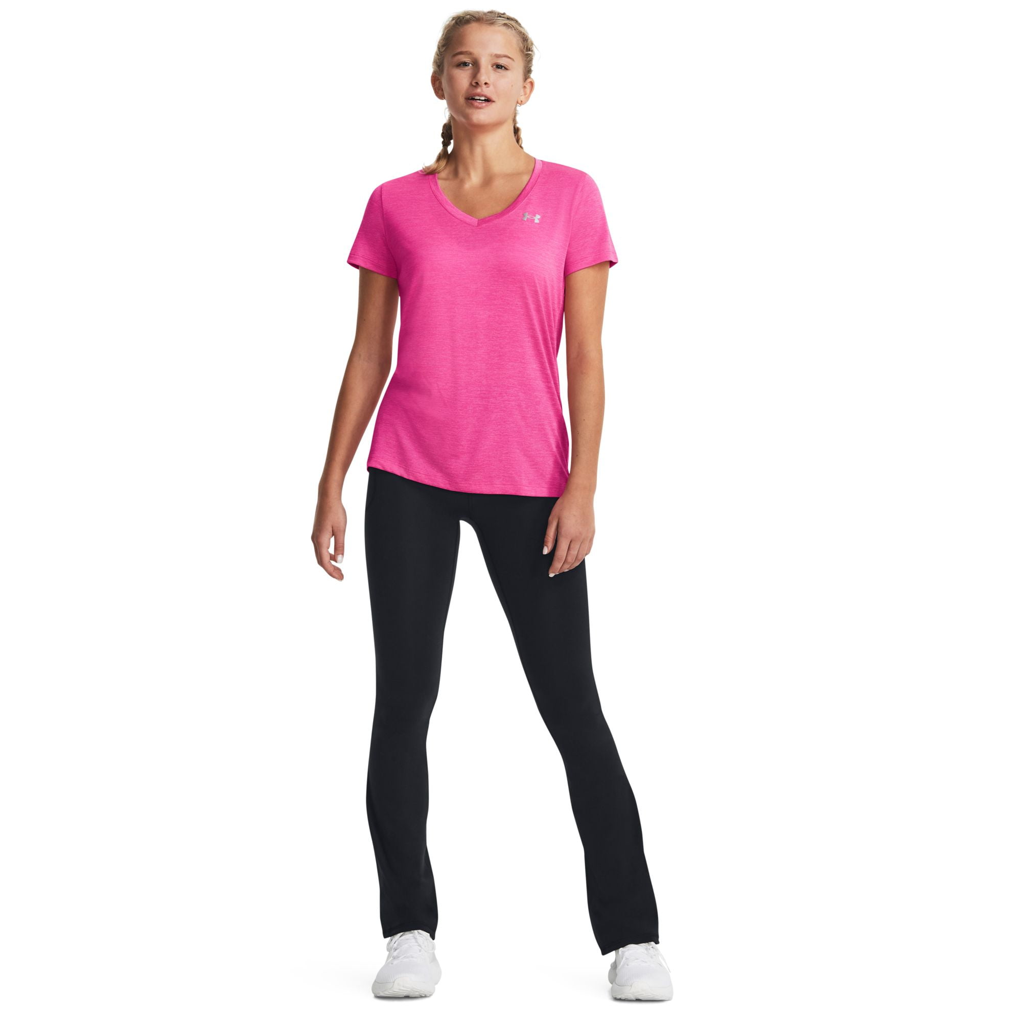Under Armour Women's Tech Twist V-Neck T-Shirt (Rebel Pink, XS) - Walmart.com Under Armour Women's Tech Twist V-Neck T-Shirt (Rebel Pink, XS) - Walmart.com