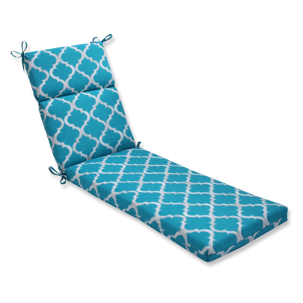 Pillow Perfect Outdoor/ Indoor Kobette Teal Chaise Lounge Cushion