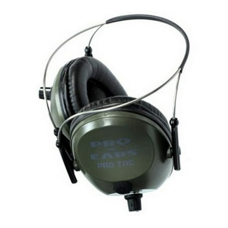 Pro Ears Electronic Hearing Protection Pro Tac 300, NRR 26, Green Behind the
