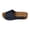 bleu, variante sur Sandales Compensées Basses Confortables pour Femmes pour la Plage, Plateforme, Bout Ouvert, Mules d'Été Élégantes avec Soutien de la Voûte Plantaire, Noir, Taille 7,5