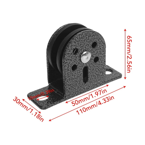 Fixed Pulley, DIY Wall Mount Pulley Steel for Rope Handling