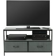 thumbnail image 2 of Sorbus Dresser Drawers TV Table Stand- Furniture Storage Chest Tower Unit for Bedroom, Hallway, Closet, Office Organization - Steel Frame, Wood Top, Easy Pull Fabric Bins (Black), 2 of 8