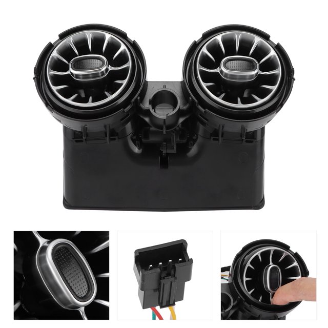LAFGUR 64 Color Rear LED Turbine Air Vent Ambient Light Kit Replacement For -Benz C GLC-Class W205 X253 2019 2020 2021 ABS+PC