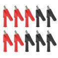 thumbnail image 1 of Clip de Prueba de 10 Piezas, Pinza de Cocodrilo de 55 MM para Conector Banana, Multímetro de 4mm, Sonda de Cable, Pinza de Cocodrilo Sunnimix Clip de cocodrilo, 1 of 7