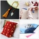 thumbnail image 5 of Uxcell 45Pcs Mini Silky Bookmark Tassels, Handmade Soft Floss Craft Tassels with Cord Loop, White, 5 of 6