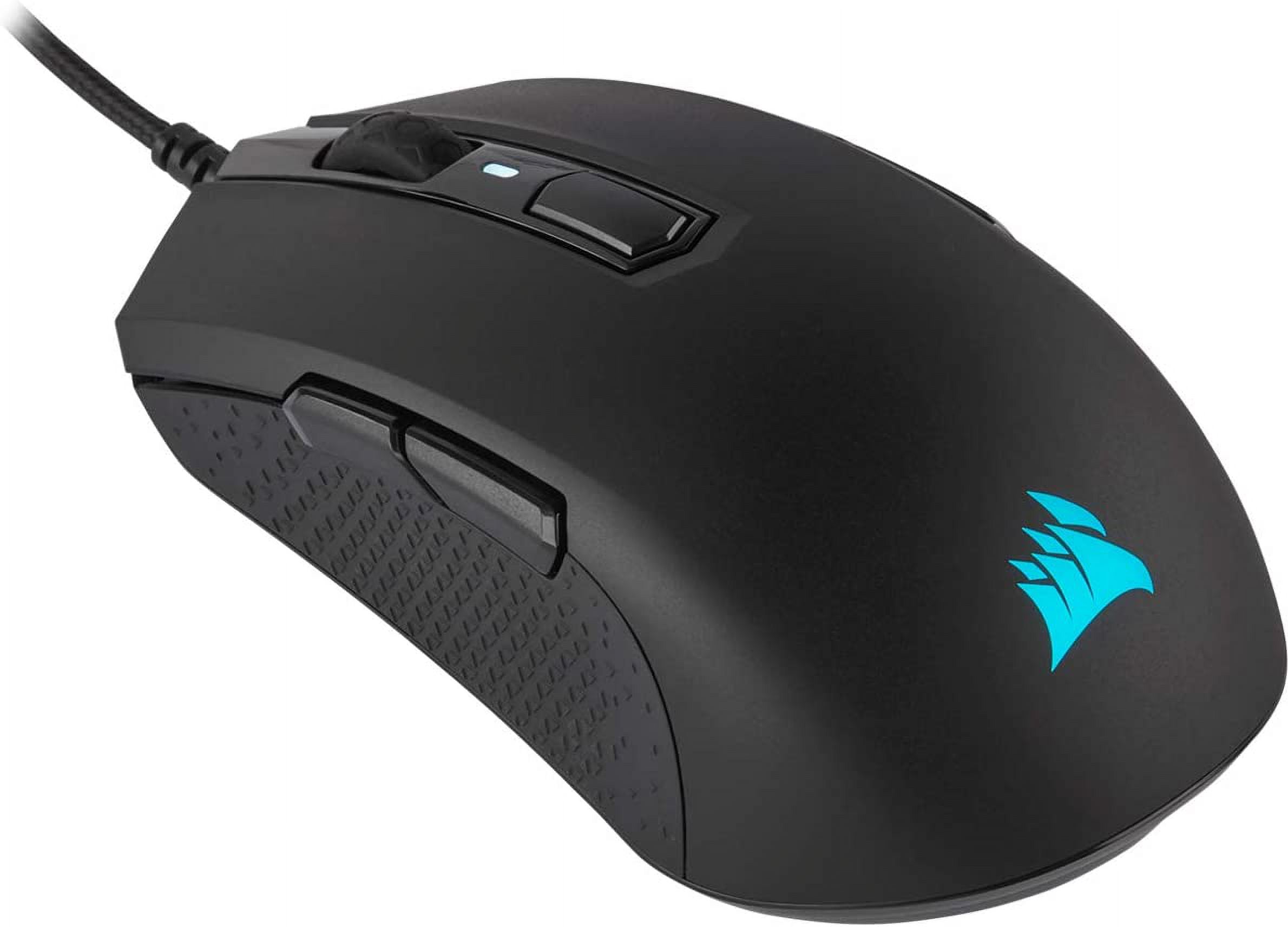 Corsair M55 RGB PRO Ambidextrous Multi Grip Optical Gaming Mouse 12400 DPI Optical Sensor Lightweight 8 Programmable Buttons RGB Multi Colour Backlighting Black Walmart