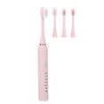 thumbnail image 2 of Toothbrush, Easy To Use Promote Circulation Rechargeable Toothbrush Stay Healthy  For Beauty Salon Pink, 2 of 8