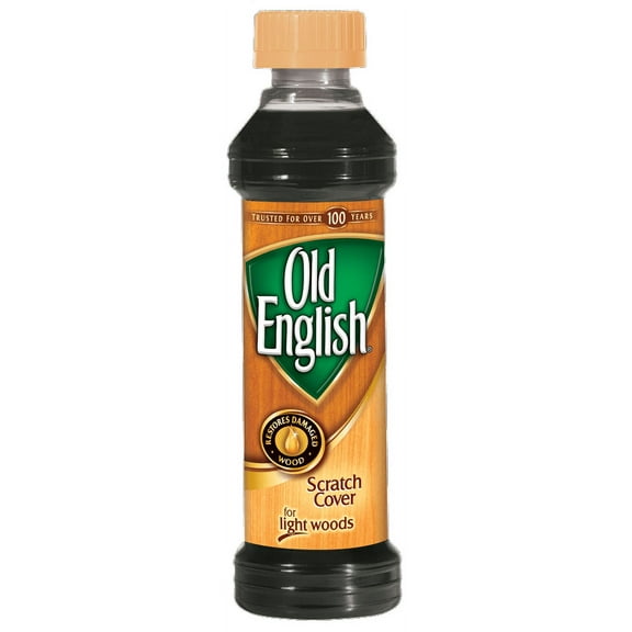 Old English Scratch Cover For Light Woods, 8oz Bottle, Wood Polish
