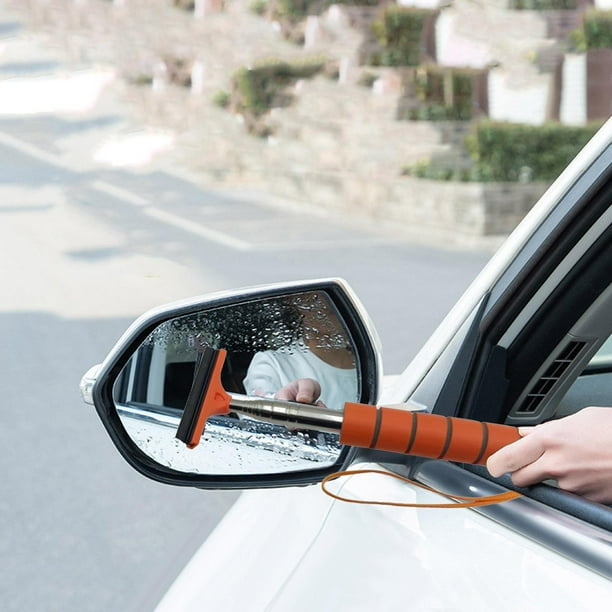 Car Rearview Mirror Wiper Retractable Rear-View Mirror Wiper