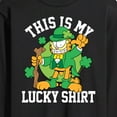 thumbnail image 3 of Garfield - This Is My Lucky Shirt - Men's Long Sleeve T-Shirt, 3 of 5
