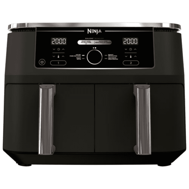 Ninja Foodi Dual Zone Air Fryer 10 Qt | Freidora de Aire 4-en-1 | 2 Canastas | Tecnología DualZone | Negro