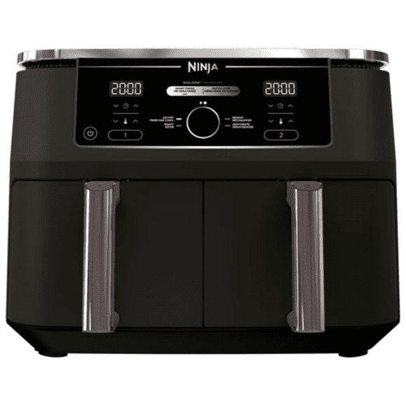 Ninja Foodi Dual Zone Air Fryer 10 Qt | Freidora de Aire 4-en-1 | 2 Canastas | Tecnología DualZone | Negro