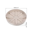 thumbnail image 2 of Unique Bargains Plant Pot Saucers 6 Inch, 3 Pack Plastic Round Plant Pot Flower Drip Tray, White, 2 of 6