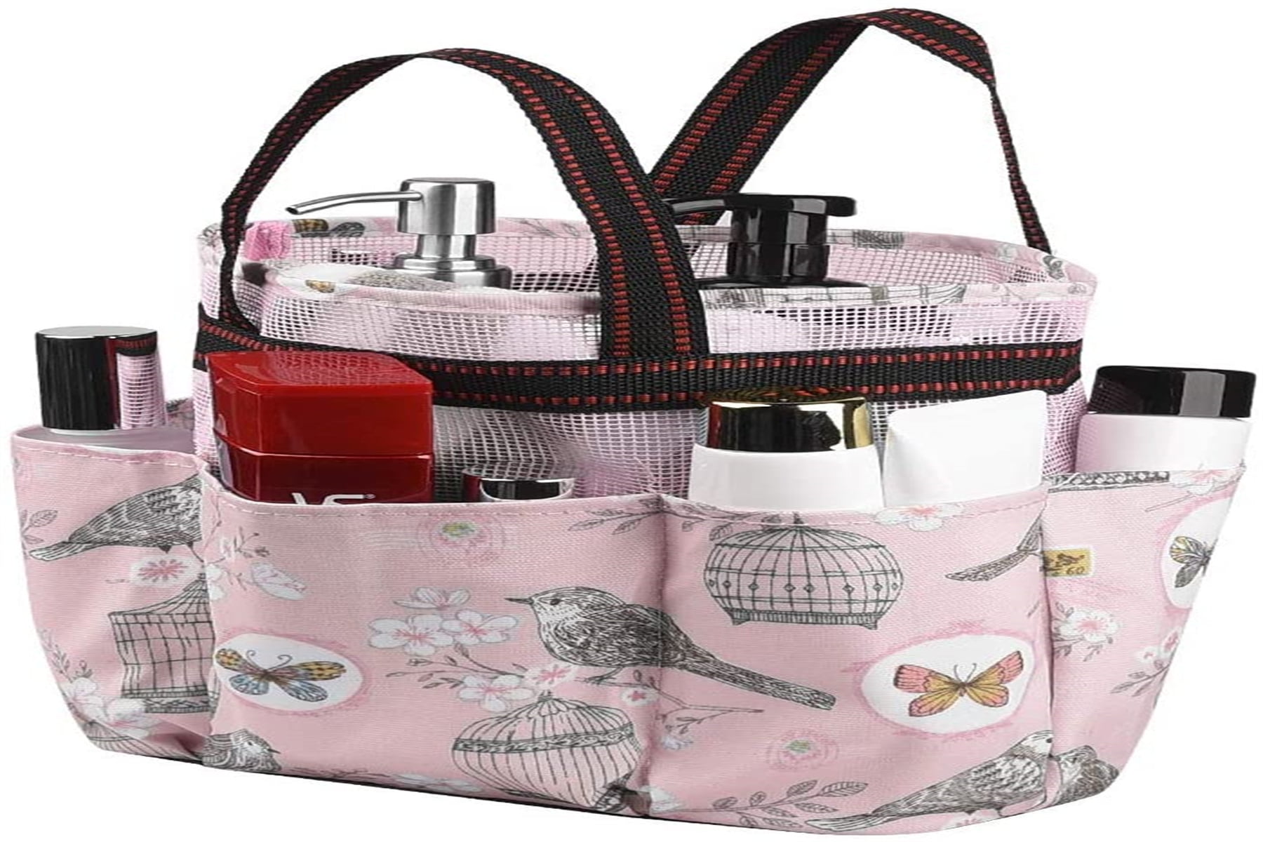 Shower Caddy Bag, Portable Mesh Tote Hanging Bath Organizer Basket with