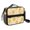 Chick and Egg, variant on Rooster and Egg Brown Pattern Insulated Lunch Bag with Shoulder Strap and Bottle Holder,Bento School Lunch Bag Box,11x9.5x3.5 Inches