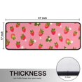 thumbnail image 5 of Kitchen Rugs Sets Of 2,Strawberry Plants Fruit Flower Anti Fatigue Kitchen Mat Rugs Non Slip Washable,Decorative Kitchen Floor Mats for Kitchen,Sink,Laundry,17"x47"+17"x47", 5 of 5