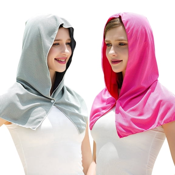 Cooling Hoodie Towels, Instant Cooling for Neck and Face, Ideal for Sports, Gym, and Outdoor Activities